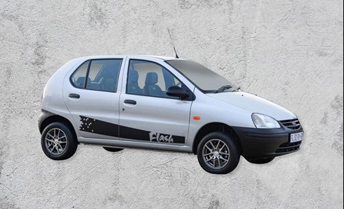 Grey car - Tata Indica 1.4LGI Flash