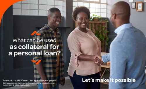 What can be used as collateral for a personal loan?