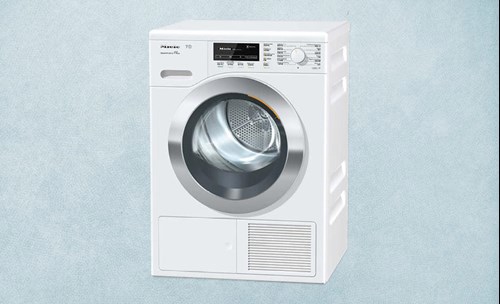 Silver tumble dryer