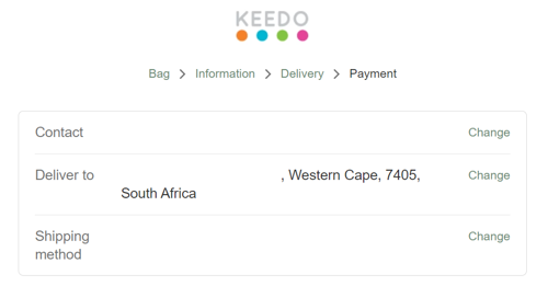 Paying for Keedo purchases with RCS Credit Card