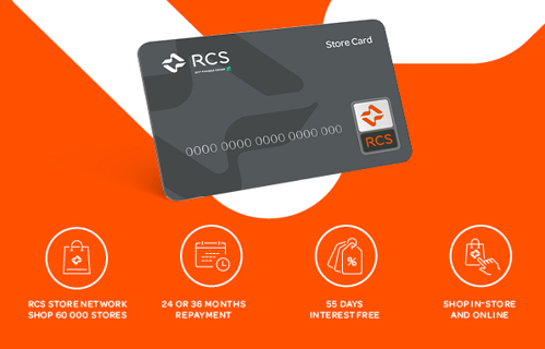 RCS Store card benefits and information