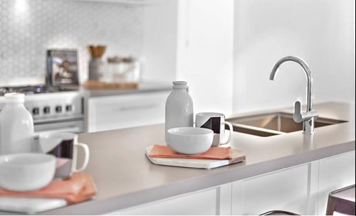 Renovated kitchen counter